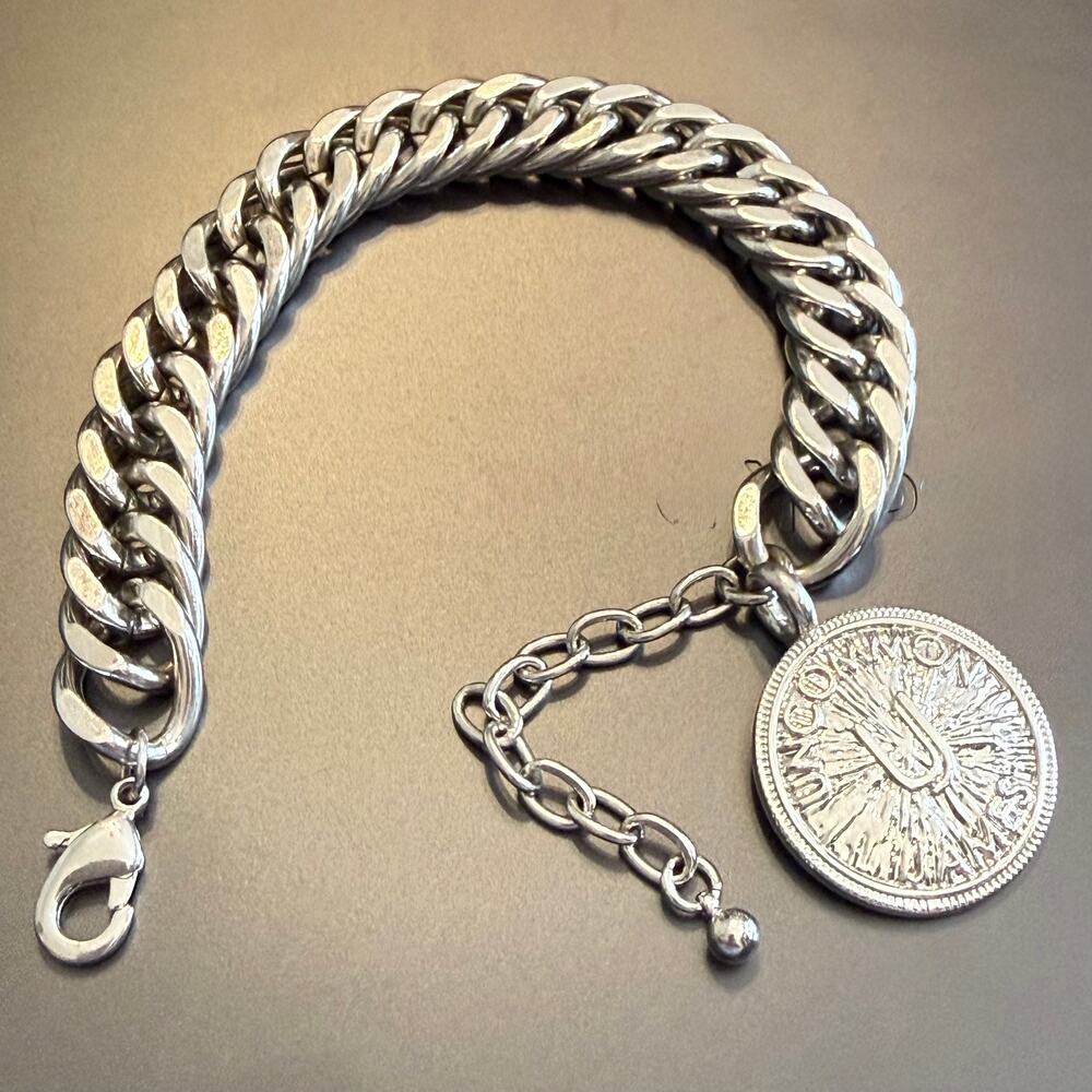 Uncommon James Silver Tone Link Bracelet Kristin Cavallari - Picture 7 of 8